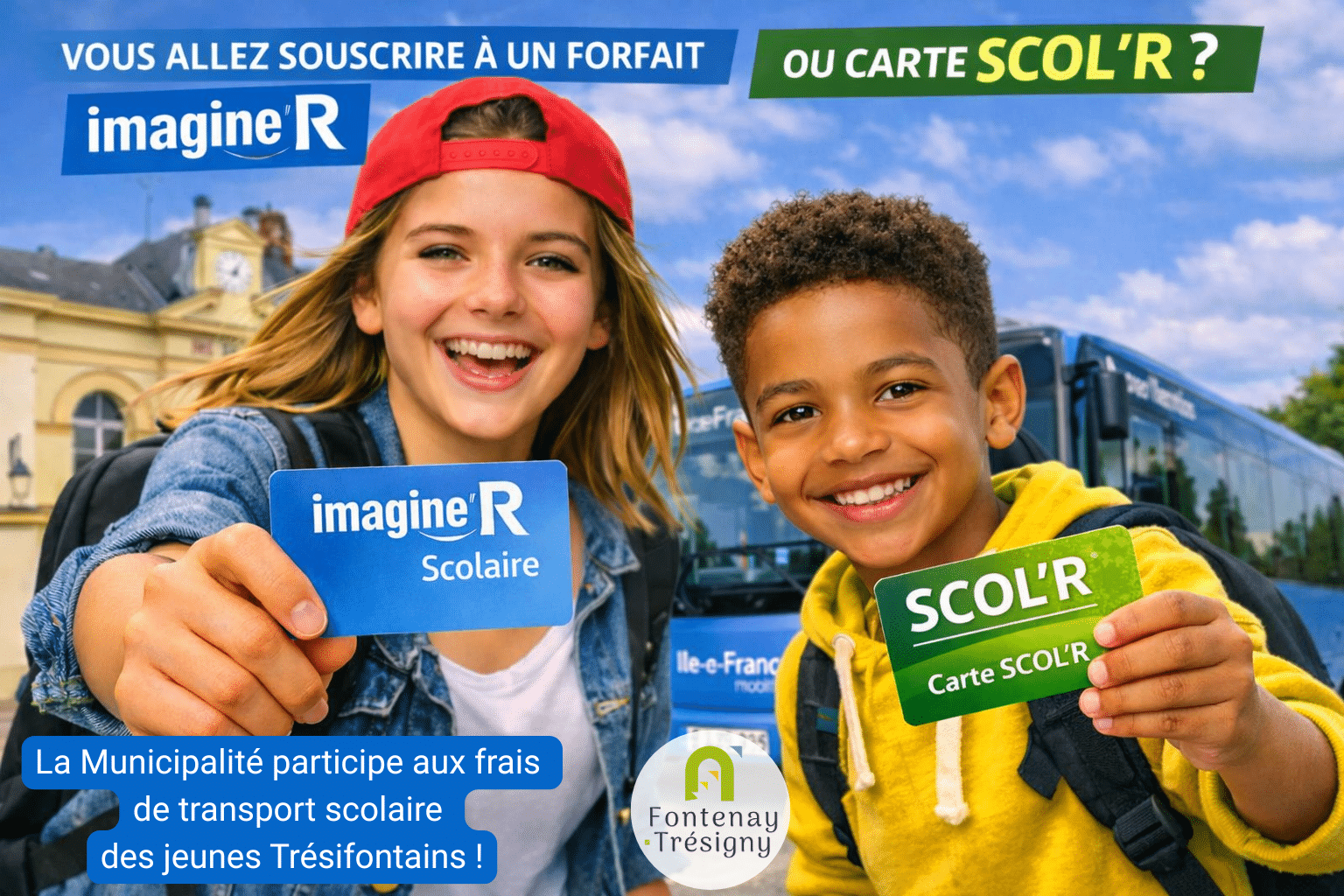 La Municipalité soutient les frais de transport scolaire.
