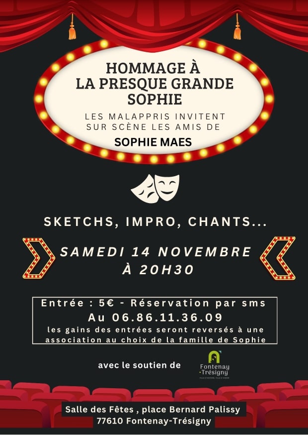 Spectacle hommage à Sophie ACF Théâtre 14.11