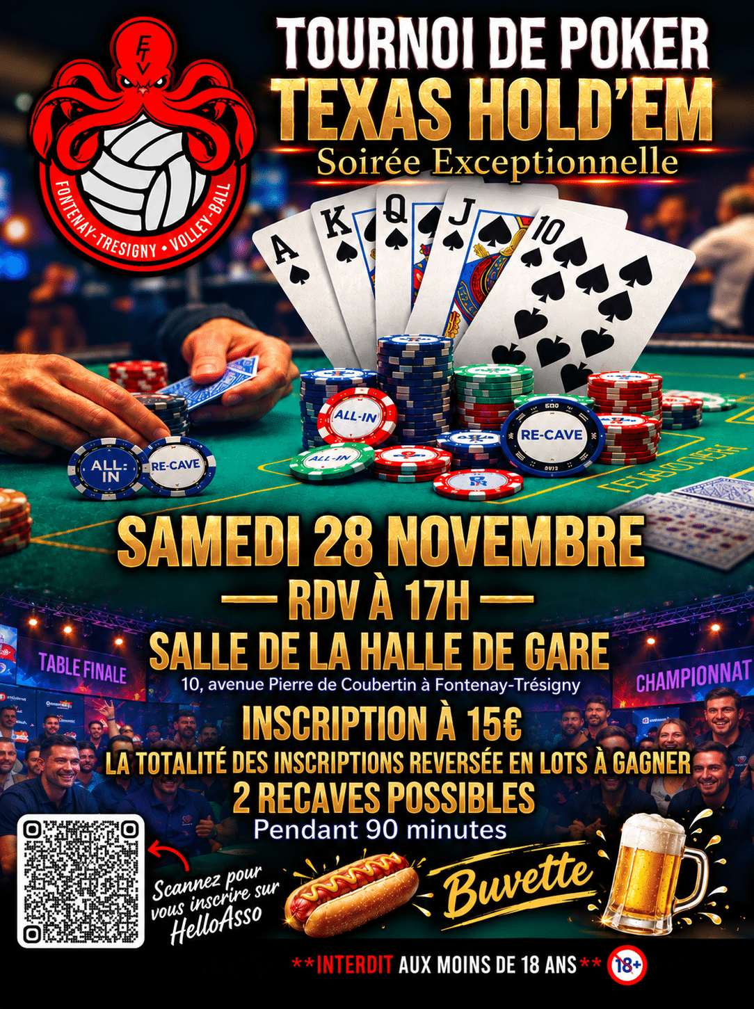 poker Texas Holdem volley 28.11